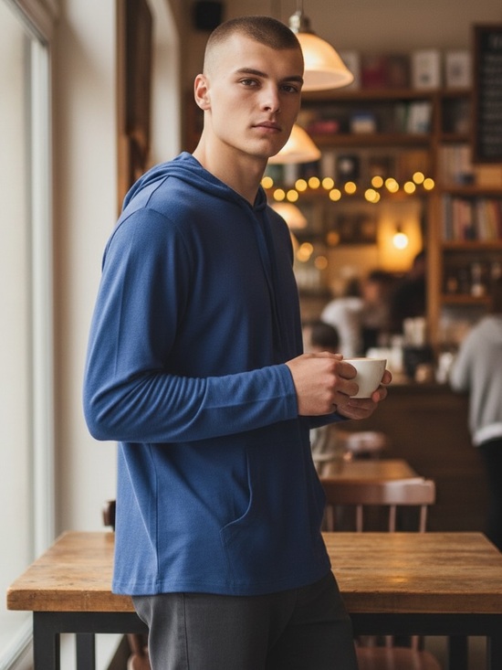 Prana Other - Prana Mens Hoodie with pockets blue M